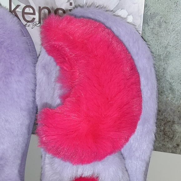 Kensie Lavender Slippers & Matching Infinity Scarf NWT - Picture 4 of 16